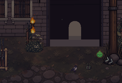 Act III: a citadel gate at night